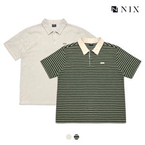 [닉스][NIX]유니) 와펜 테리 카라 반팔 티셔츠(FNRMCTC752P)