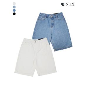 [닉스][NIX]여) 코튼 컬러 워싱 5부 버뮤다(FNQMDDH550M)