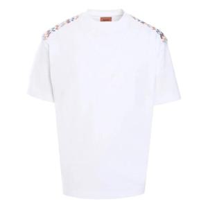 미소니 반팔 티셔츠 93091 US25SL0BBJ00M6 91778 WHITE