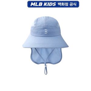 MLB키즈 시어서커 와이드 플랩캡 (7AHTB025343SBM)