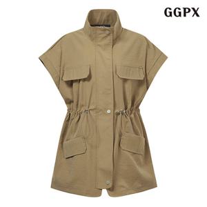 [GGPX]하이넥 집업야상 베스트 (GPBVW002D)