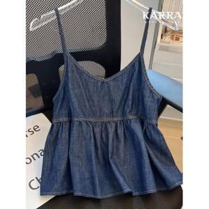 [카라]KARRA 플레어데님뷔스티에베스트_A5M0030