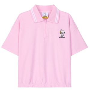 [클라이드앤]스누피 반집업 카라 반팔티셔츠(4color)_FPB.TS771F