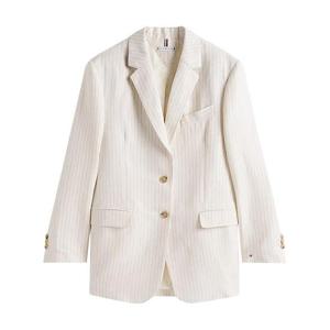 타미힐피거 자켓 WW0WW46167 03N CREAM GREY PINSTRIPE CW FABRI
