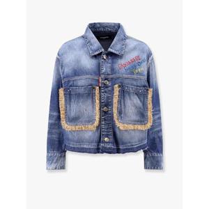 DSQUARED2 Dsquared2 Summer Lovers denim jacket with rafia profiles S73AM0358S30341