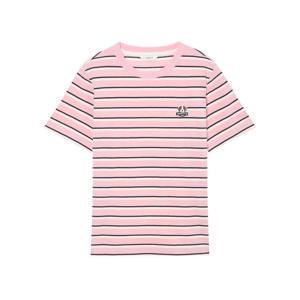 헤지스 여성 25SS HAZZYS HARRY 반팔 스트라이트 티셔츠 핑크 HSTS5BL52P2