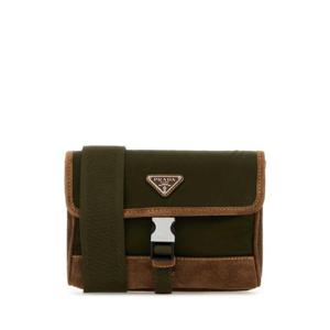 PRADA Two-tone Re-Nylon and suede phone holder 2ZH1082HJH F041O