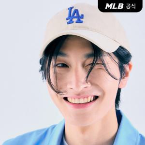 [MLB공식] 21N [카리나PICK] 에이스 언스트럭쳐 볼캡 LA (Beige) 3ACP6601N
