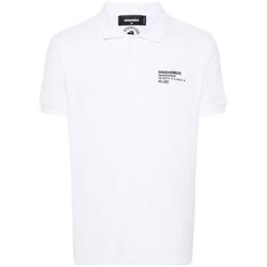 디스퀘어드2 폴로 티셔츠 S74GL0082 S22743100 White