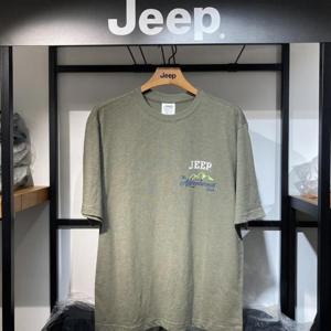 JEEP 남여공용  큰지프 산 그래픽TS 지프 반팔티 백프린팅1 JP2TSU2091 17