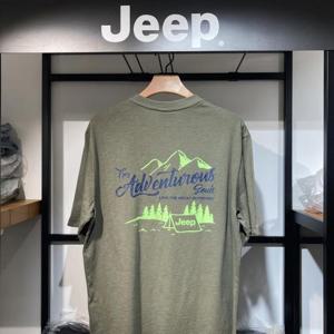 JEEP 남여공용  큰지프 산 그래픽TS 지프 반팔티 백프린팅12 JP2TSU20912 17