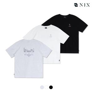 [닉스][NIX]유니) 20S싱글 - 슬로건티셔츠(FNRMCTR782P)