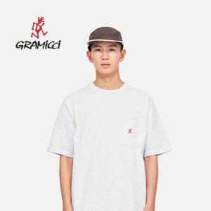 (본사공식) 그라미치 원 포인트 티셔츠 (G304-OGJ-GREY HEATHER)