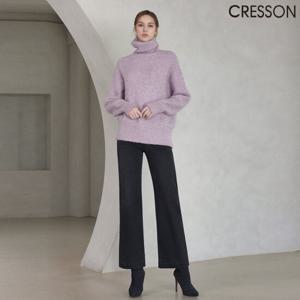 크레송 블랙 세미와이드 기모 데님 팬츠 C244B404A_11