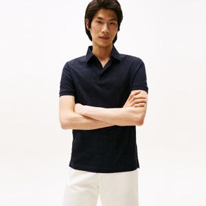 [공식][타미힐피거] 윈도우패인 텍스처 폴로셔츠 (T12F6TKT370MT1DW5)