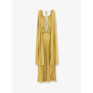 [ELISABETTA FRANCHI] 라프리마 여성 원피스 레드 carpet 비스코스 블렌드 롱 위드 루렉스 이펙트 ABR1351E2 DC6 Oro /12