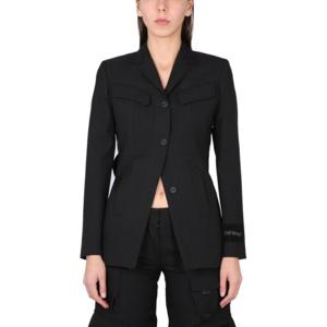오프화이트 자켓 OWEF101 BLACK