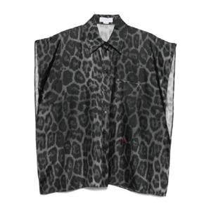 25 FW Stella McCartney 레오파드 프린트 민소매 블라우스 6201663GS225 TP441274482