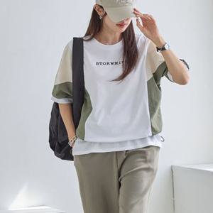 [나크21](55~88) 스포티 라운드넥 티셔츠 NK52-TS-14