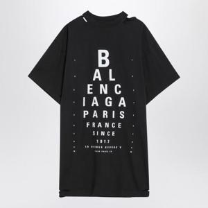 발렌시아가 반팔 티셔츠 811688TRVU6 Black