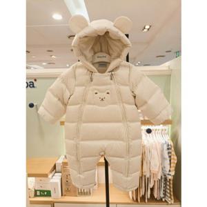 [압소바] (IV) (출산백일돌선물) 브롱 심리스 다운 우주복 (A2522281)