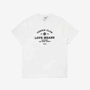 [휠라]WHITELINE 테니스 그래픽 티셔츠  FS2RSE2302X_WHI