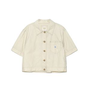 LEE 공용 포켓 나일론 스티치 반팔 셔츠 W B1 LE2502SS61 IV NA