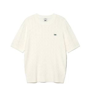LEE 공용 반팔 니트 상의 B1 LE2502KT03 IV SB