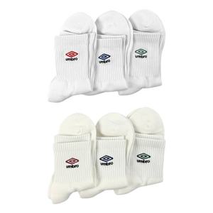 엄브로 자수 로고 포인트 3PACK 미드 삭스 UQ123CSC21