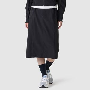 [르꼬끄공식] 여성 레귤러핏 우븐 미디기장 스커트 (QQ322OSK71)