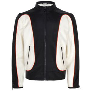 디젤 25FW 블랙 화이트 J-BLINK-WRD 자켓 A19442 0PDAI 9XX