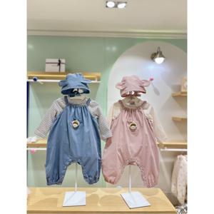 압소바HM (아기쌍둥이)어스 우주복 쌍둥이세트(모자) 25년신상 (Q5A2522104)