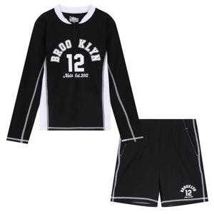 [NBA KIDS]NBA 남아 반집업 래시 세트K252ST710P190_JJ