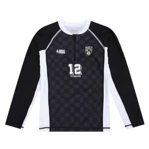 [NBA KIDS]BKN 스포츠 반집업 래시가드K242TS730P190_JJ