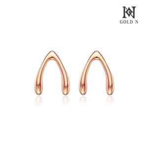 골드앤 14K 위시본 小 귀걸이 RG