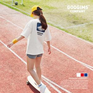 [구김스] 0140_ 요꼬라인 날개로고 라운드 반팔 티셔츠 (G16MMRT506)