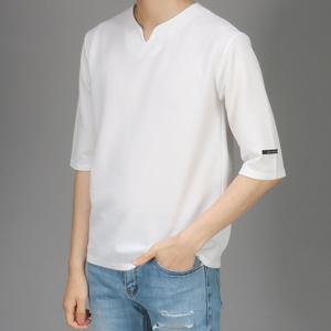 [후앙스] 엠보 넥트임 7부티셔츠 DMRT0306