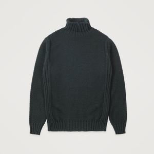 빠니깔레 롤넥 허니콤 울 블렌드 스웨터 F-SNIT56-GN