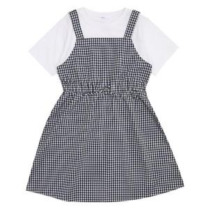 소이 세이브존07 네이비체크뷔스띠에원피스 23M1859
