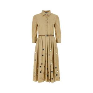 프라다 미디 원피스 P3L87RSOOO14I5 F0065 BEIGE O TAN