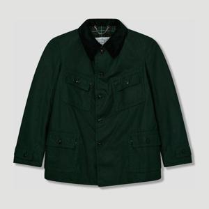 메종마르지엘라 코듀로이 칼라 왁스드 코튼 스포츠 재킷 SI1AM0