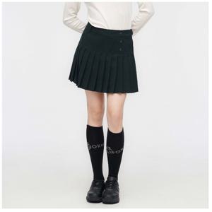 [링스골프][24FW] 여성 전체 플리츠 스커트  L21D3PC271_BK_CC