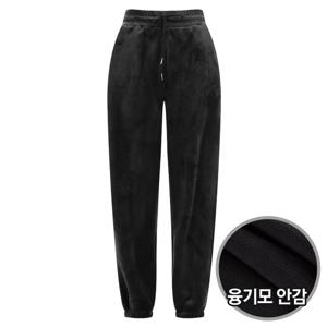 샵앤) 여성 방한 융 기모 허리밴딩 트레이닝 조거 팬츠 WNW-WPT-20214-블랙
