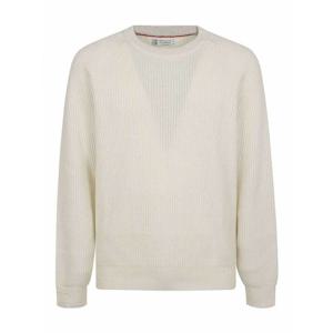 [BRUNELLO CUCINELLI] 남성 크루 넥 캐시미어 스웨터 M2274100CO312 화이트 /8