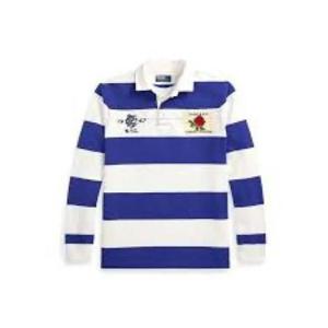 폴로 랄프로렌 폴로 티셔츠 710950789001 WHITE BLUE DOM