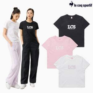 [르꼬끄] 여성 레귤러핏 레이스 그래픽 반팔티 QQ122ORS21