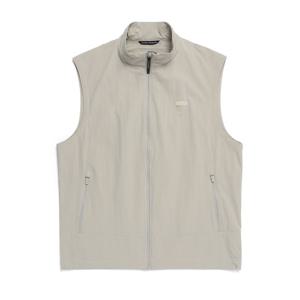 N252UVT940 아델리 경량 우븐 스트레치 풀집업 베스트 AGATE GREY