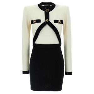 발망 숏 원피스 EF1R9259KH91GAU White Black