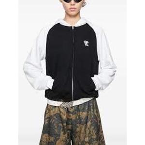 아크네 스튜디오 후드 티셔츠 CI0191900 BLACK DOM
