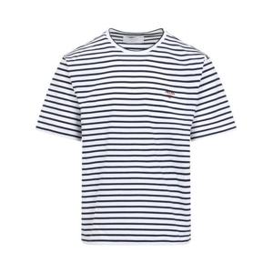 프라다 반팔 티셔츠 UJN9291045F0UB0 WHITE BLUE DOM